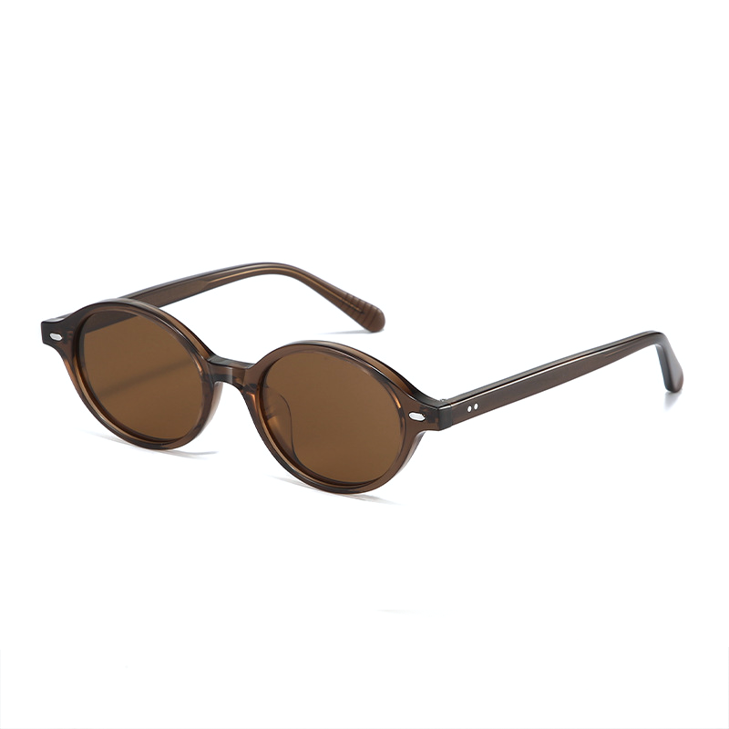 2408 Trendy Black Micro Oval Sunglasses - Image 4