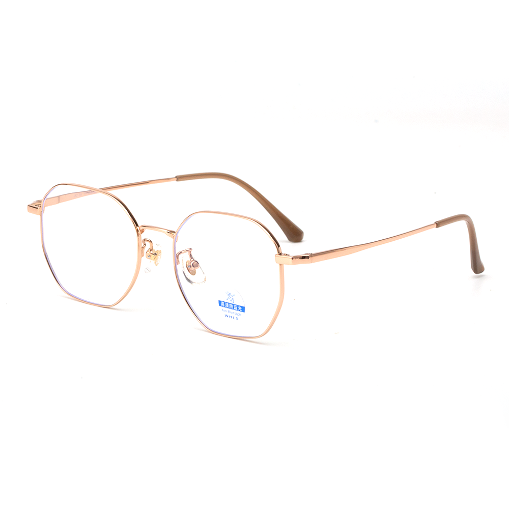 90163 Lightweight Hexagon Titanium Eyeglasses - Image 4