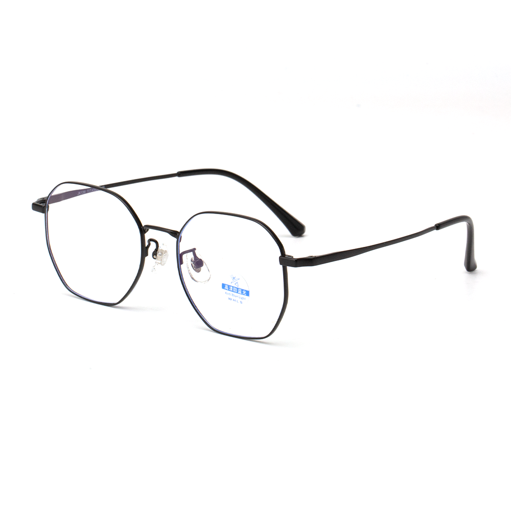 90163 Lightweight Hexagon Titanium Eyeglasses - Image 2