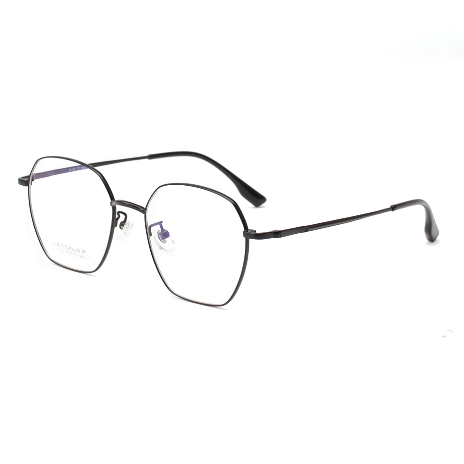 30832 Lightweight Hexagonal Titanium Eyeglasses - Image 2