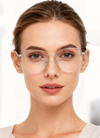 121212 Lightweight Hexagon Titanium Eyeglasses
