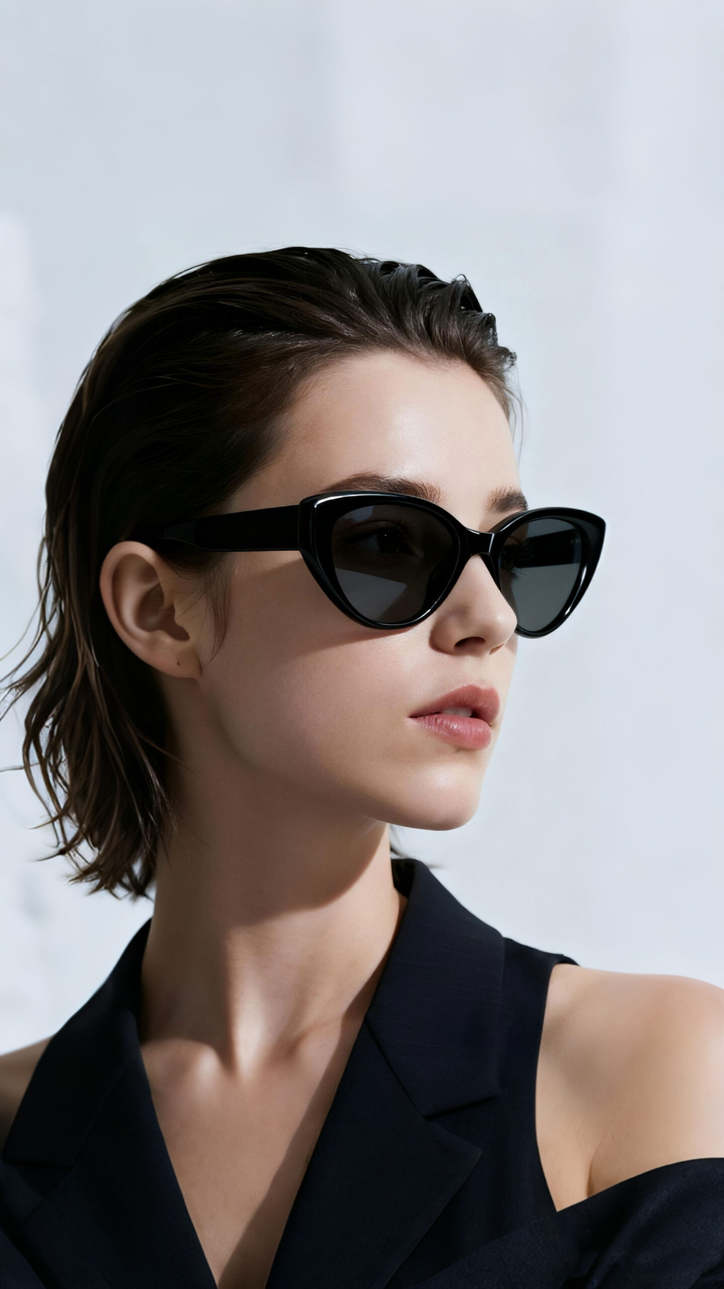 9121 Acetate Nylon Cat-Eye Sunglasses