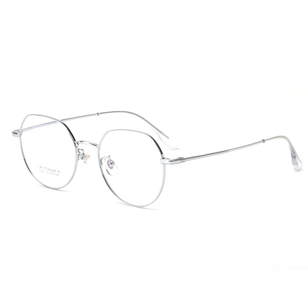 30827 Lightweight Round Titanium Eyeglasses - Image 3
