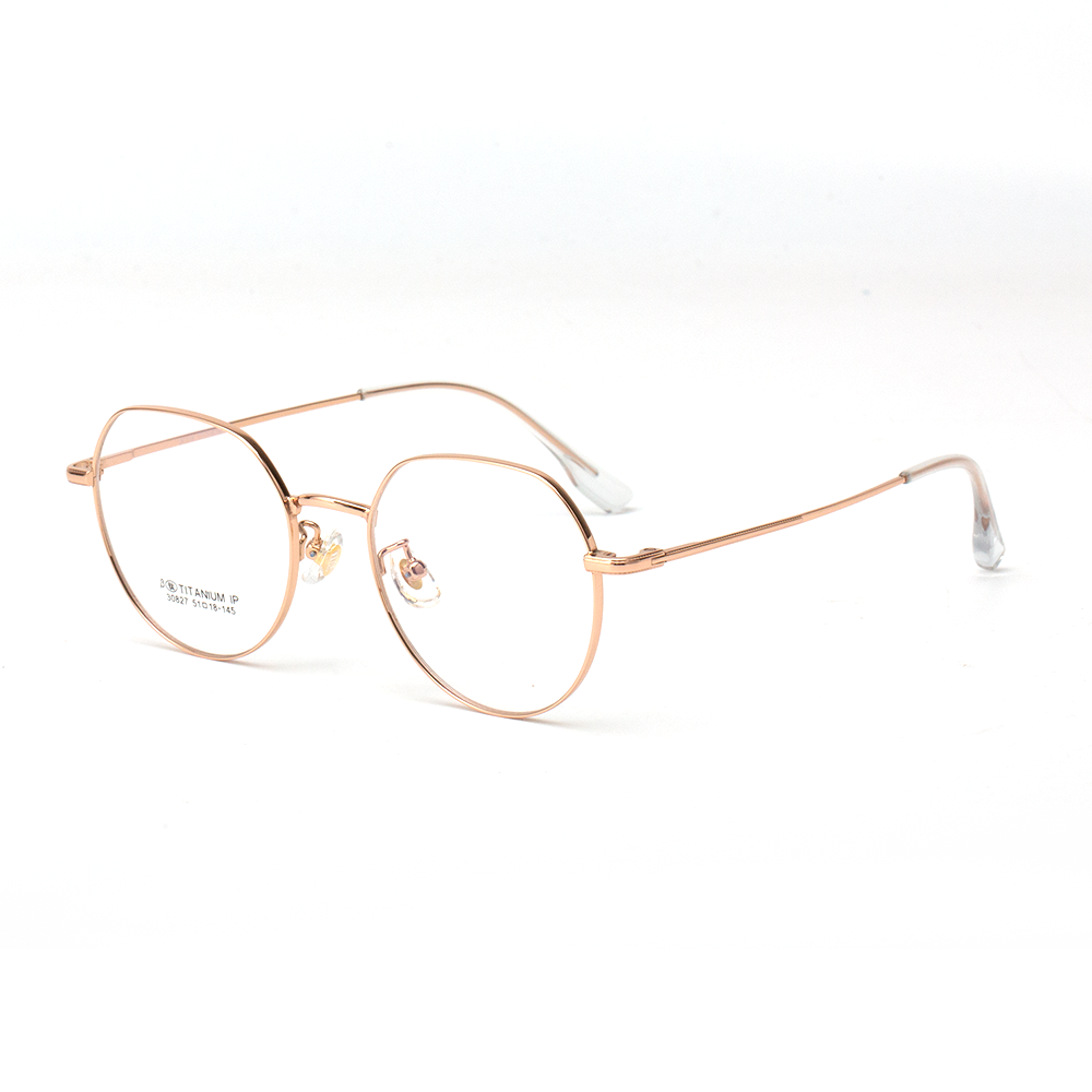 30827 Lightweight Round Titanium Eyeglasses - Image 4
