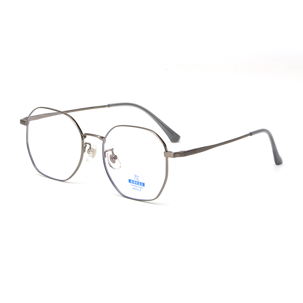 90163 Lightweight Hexagon Titanium Eyeglasses - Image 3