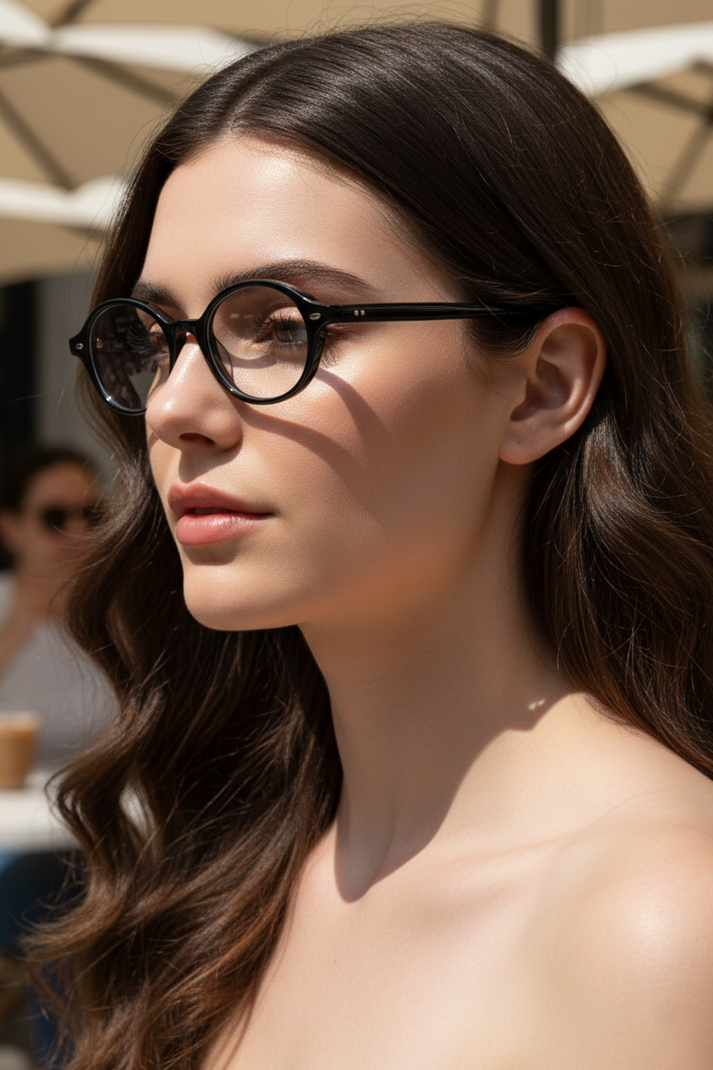 2408 Trendy Micro Oval Sunglasses