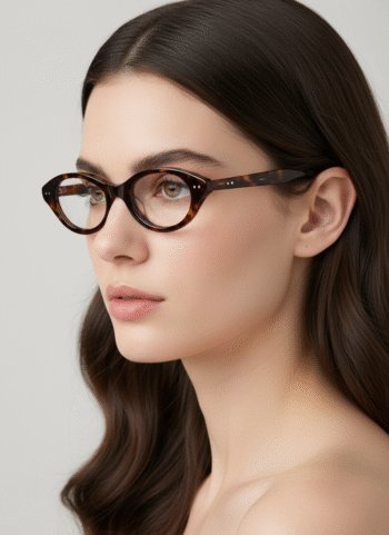 2029 Retro Oval Cat-eye Acetate Glasses