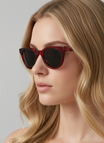 9123 Retro Round Acetate Sunglasses