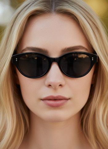 8060 Chic Slim Oval Frame Sunglasses