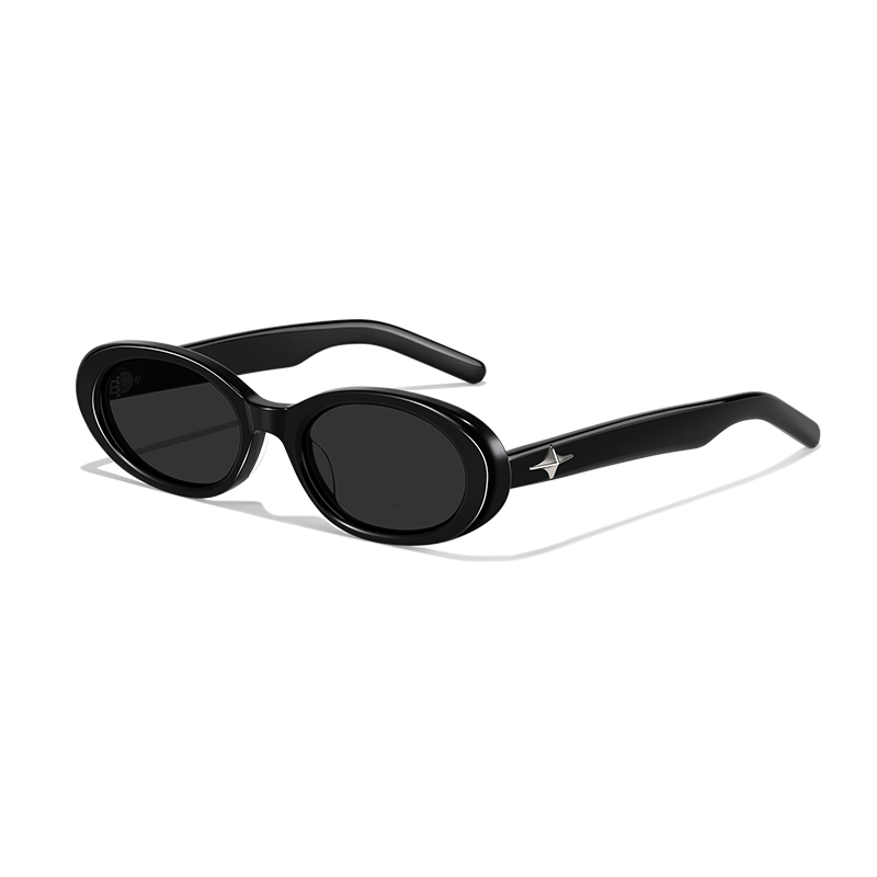 9071 Classic Oval Acetate Nylon Sunglasses - Image 2