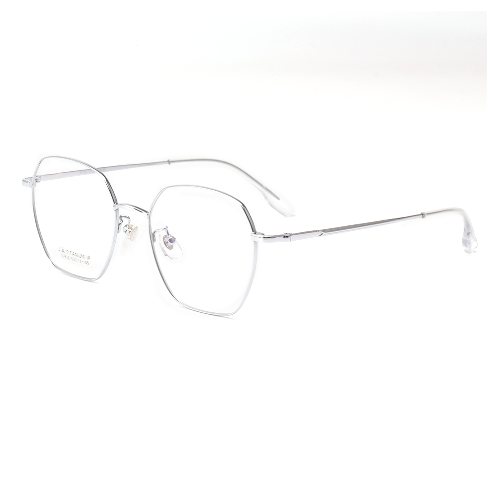 30832 Lightweight Hexagonal Titanium Eyeglasses - Image 4