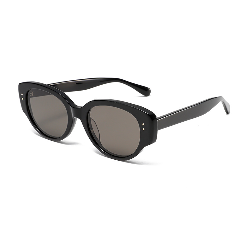 9055 Acetate Vintage-Inspired Oval Sunglasses - Image 2