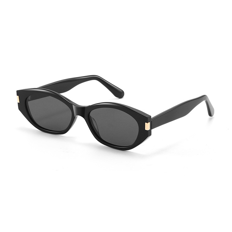 9153 Acetate Classic Sunglasses with Gold Accent - Image 2