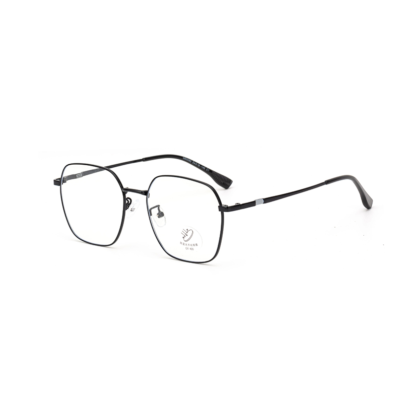 90090 Chic Geometric Metal Anti-Glare Glasses - Trendy & Light - Image 3