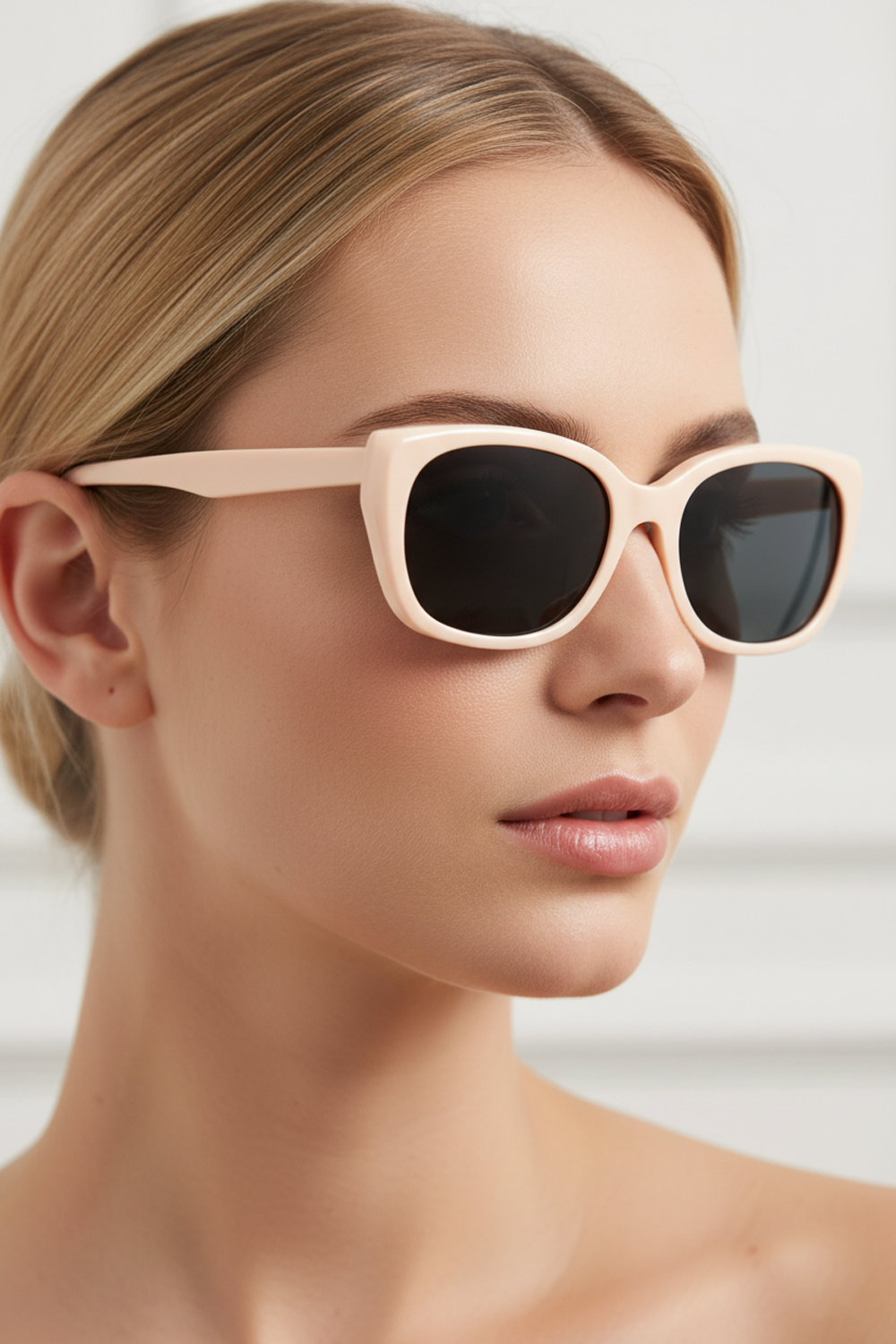 3069 Chic Pink Cat-eye Sunglasses | Oversized Acetate Frame UV400 Protection