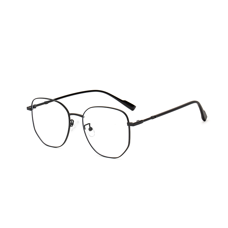 90029 Chic Geometric Metal Anti-Glare Glasses - Trendy & Light - Image 3