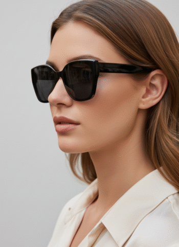 1001 Bold Statement Square Sunglasses - Thick Acetate Frame