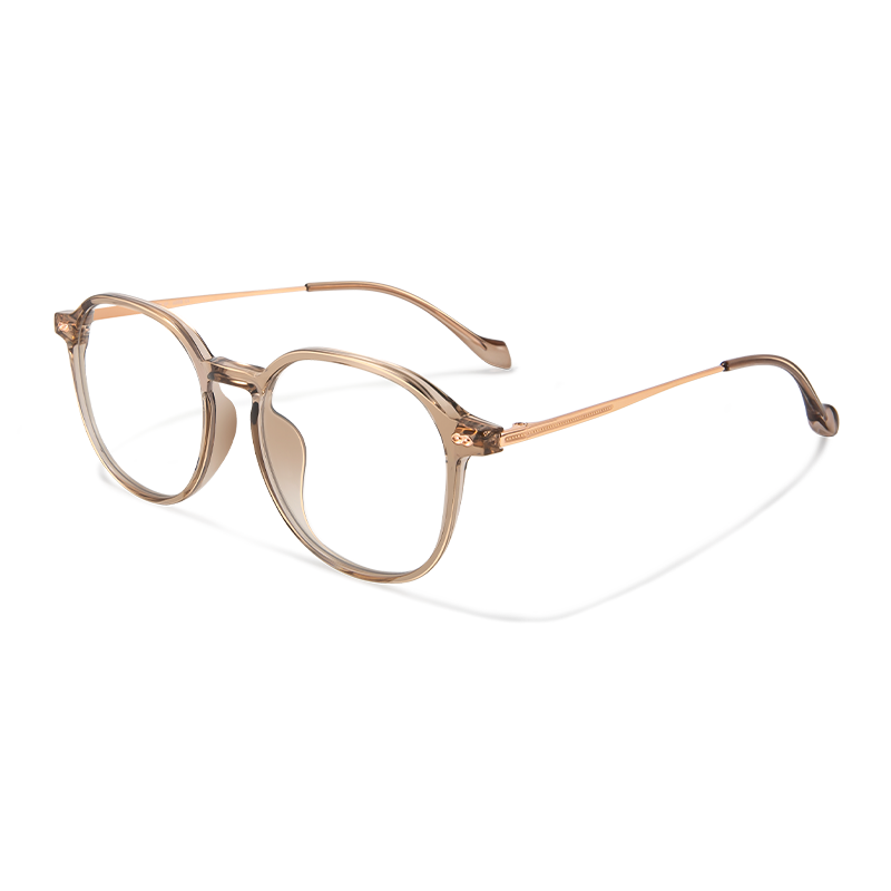 8191 Modern Round Eyeglasses | Lightweight Titanium& TR90 Hybrid Frames - Image 3