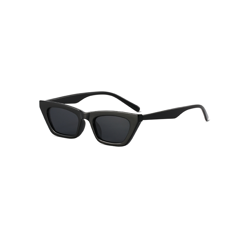 95028 Edgy Narrow Cat-Eye Sunglasses - 90s Vintage Street Style - Image 2