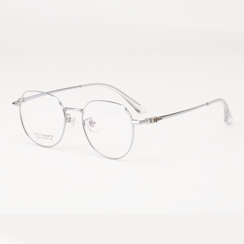 30851 Classic Titanium Anti-Blue Light Eyeglasses - Hypoallergenic & Ultra-Lightweight - Image 3