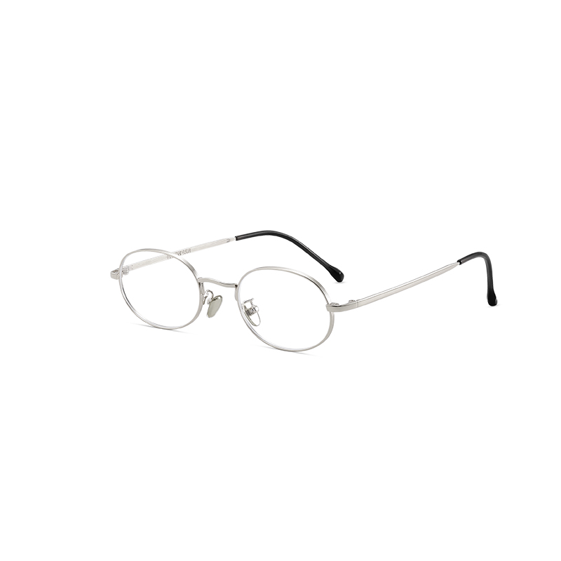 8022 Classic Oval Metal Frame Glasses - Image 2