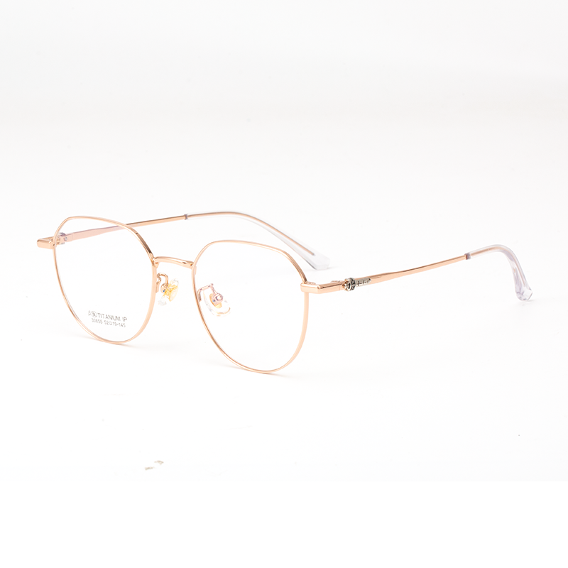 30855 Hexagonal Titanium Frame Glasses - Ultra-Lightweight & Durable - Image 3