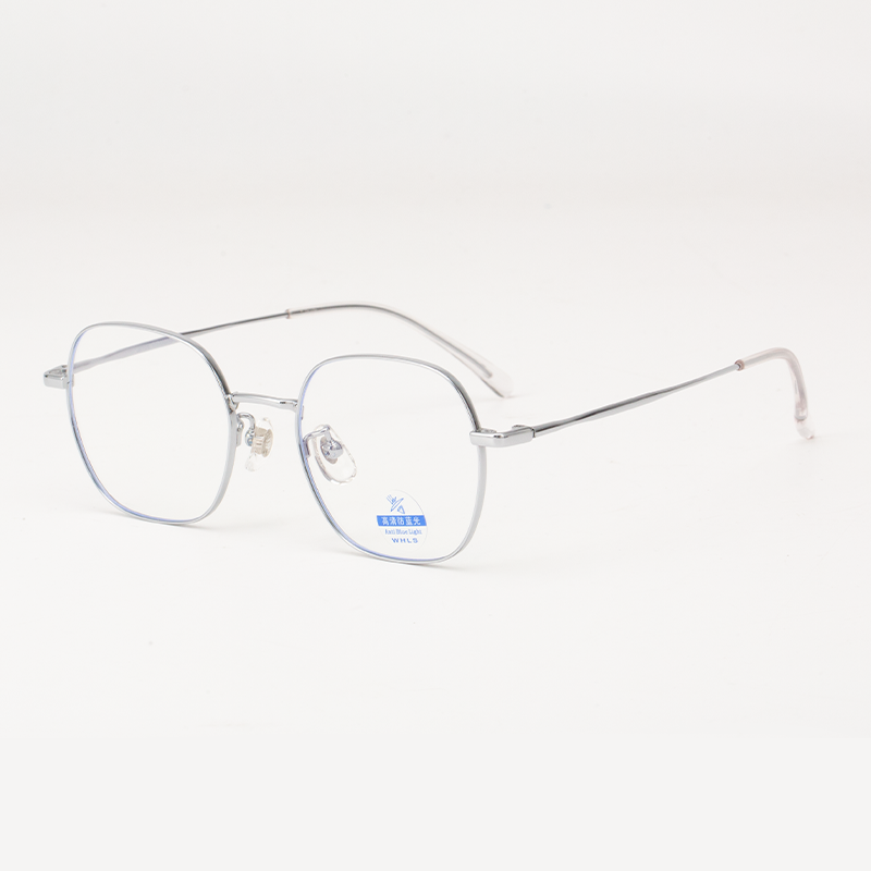 30878 Trendy Hexagonal Blue Light Blocking Glasses - Ultra-Thin Titanium Frame - Image 3