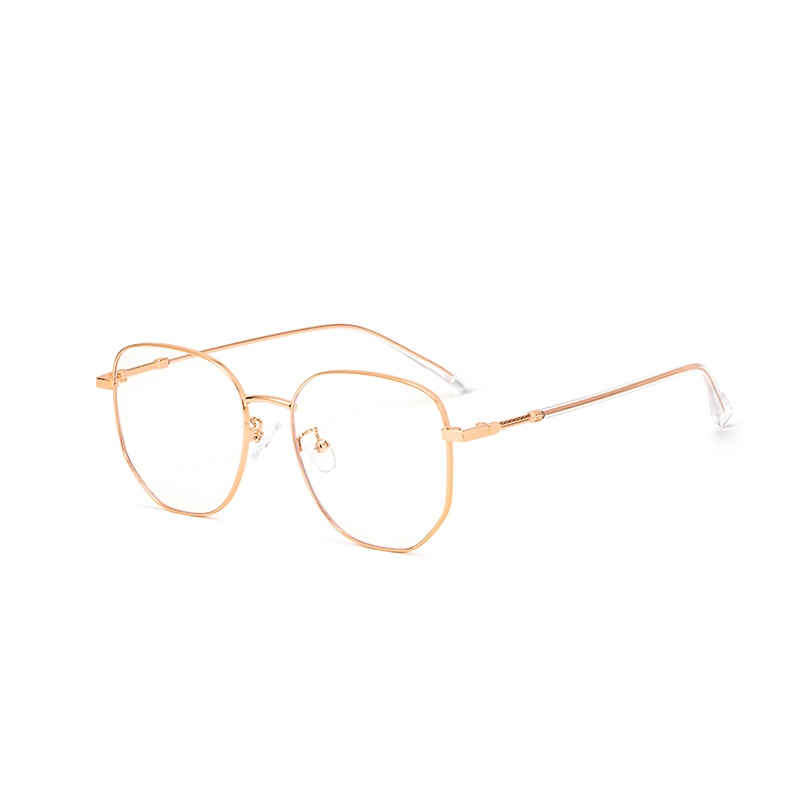 90029 Chic Geometric Metal Anti-Glare Glasses - Trendy & Light - Image 4