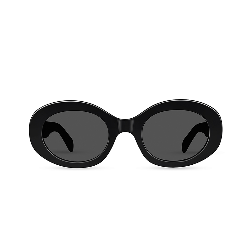 3948 Polarized TR90 Oval Sunglasses with Gold Logo Accent - Image 3