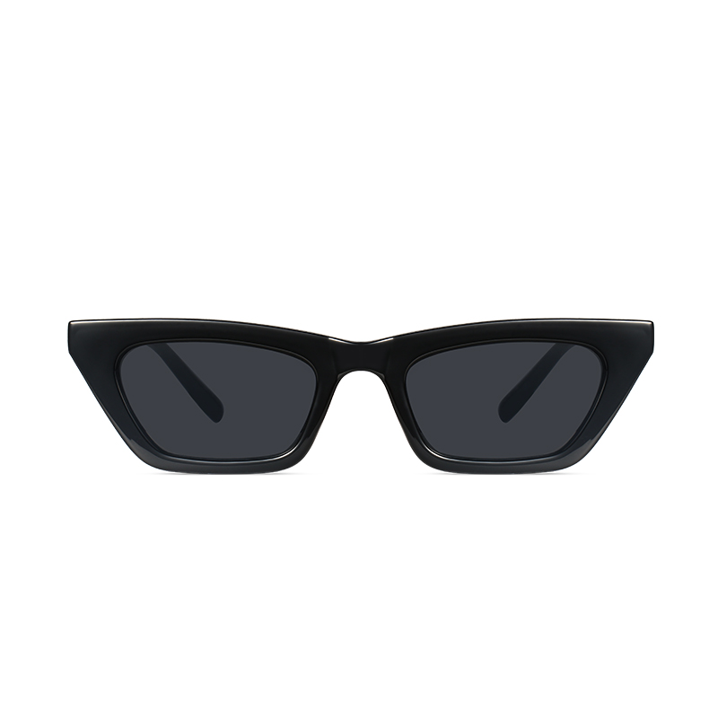 95028 Edgy Narrow Cat-Eye Sunglasses - 90s Vintage Street Style - Image 3