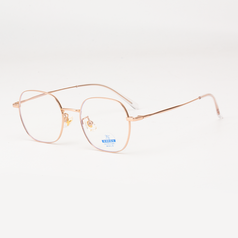 30878 Trendy Hexagonal Blue Light Blocking Glasses - Ultra-Thin Titanium Frame - Image 4