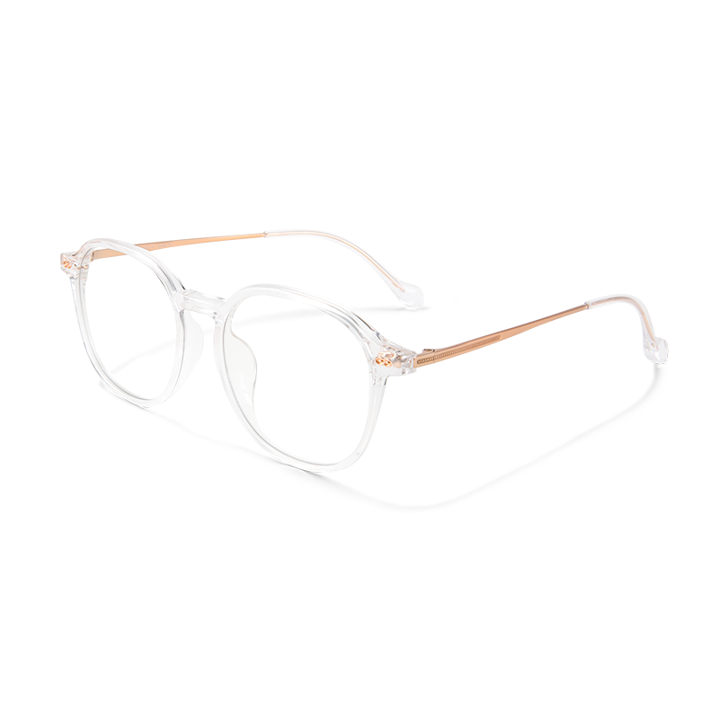 8191 Modern Round Eyeglasses | Lightweight Titanium& TR90 Hybrid Frames - Image 4