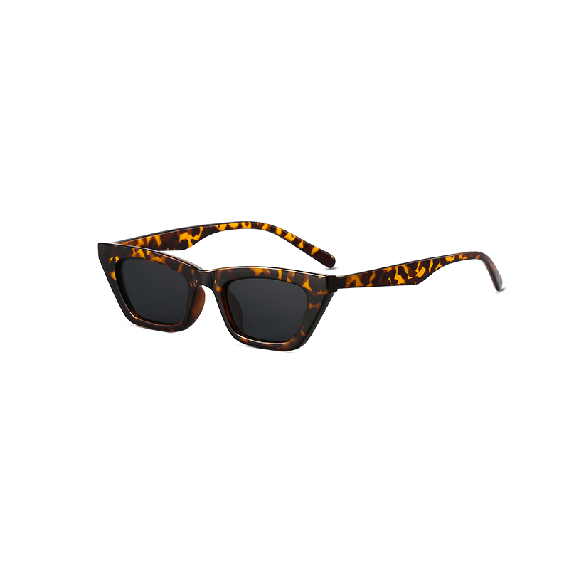 95028 Edgy Narrow Cat-Eye Sunglasses - 90s Vintage Street Style - Image 4