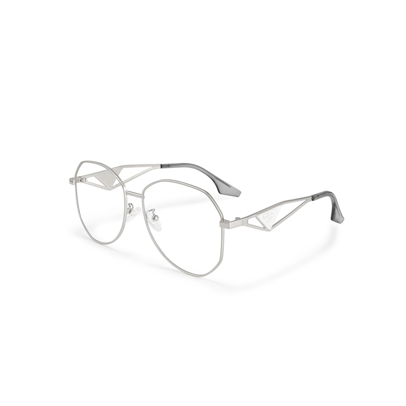 D016 Fashion Geometric Metal Optical Frames - Oversized & Unique - Image 4