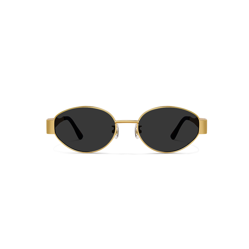 8040 Luxury Oval Metal Sunglasses - Image 3
