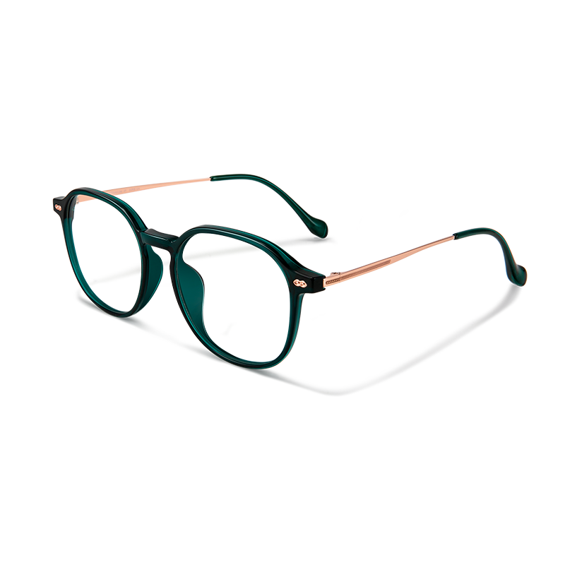 8191 Modern Round Eyeglasses | Lightweight Titanium& TR90 Hybrid Frames - Image 5