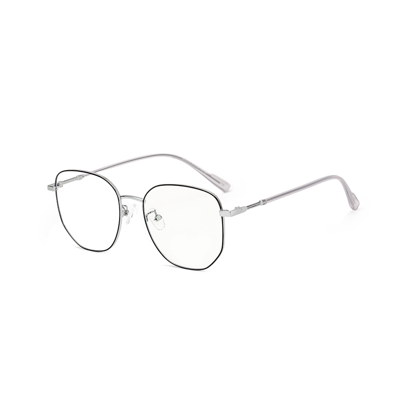 90029 Chic Geometric Metal Anti-Glare Glasses - Trendy & Light - Image 6
