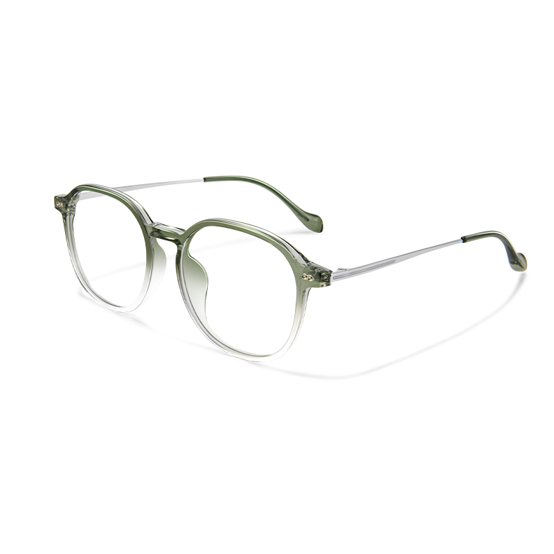 8191 Modern Round Eyeglasses | Lightweight Titanium& TR90 Hybrid Frames - Image 6