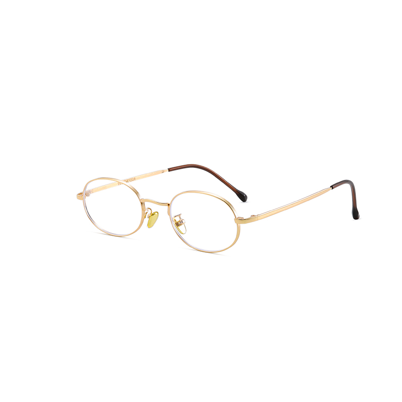 8022 Classic Oval Metal Frame Glasses - Image 5