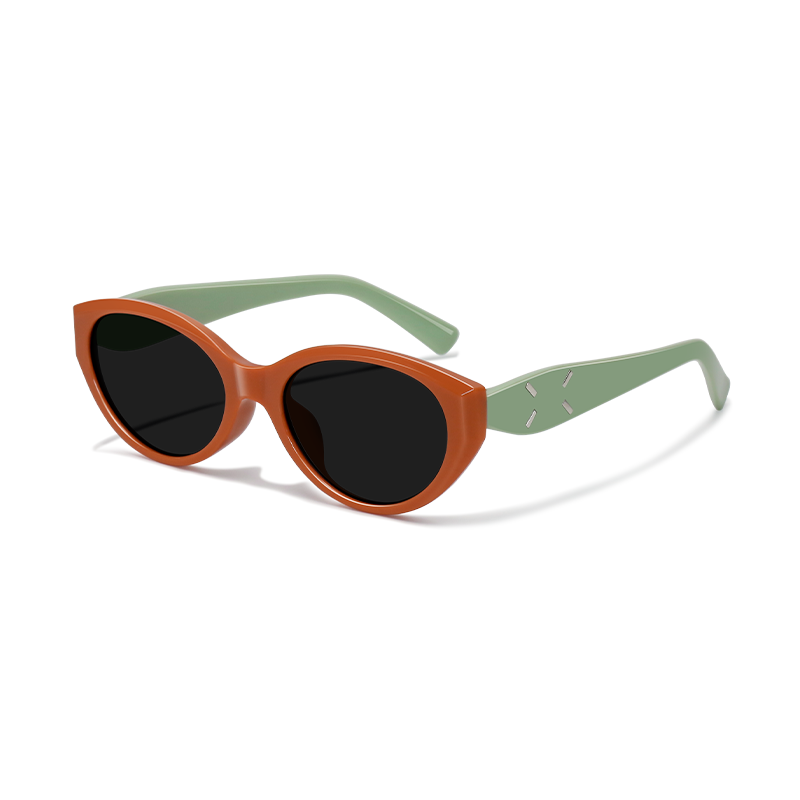 507551 Chic Kids' Cat-Eye Sunglasses - UV Protection & Trendy Two-Tone Design - Image 6