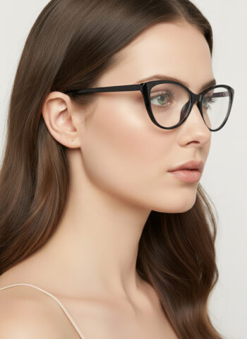 77299 Classic Retro TR Cat-Eye Eyeglasses Frame for Women