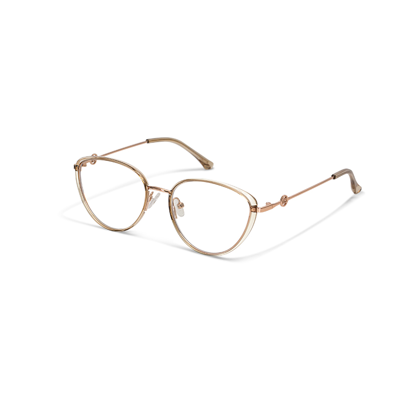 23112 Elegant Women's Cat-Eye Eyeglasses - Stylish Metal Temples - Image 5