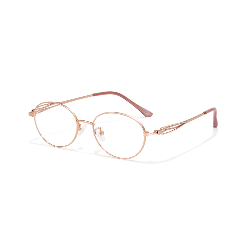 YX051 Trendy Metal Oval Glasses - Fashion-Forward & Lightweight - Image 4