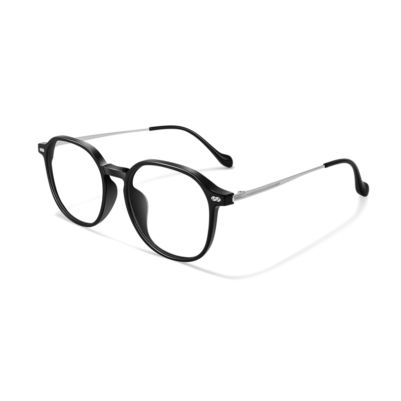 8191 Modern Round Eyeglasses | Lightweight Titanium& TR90 Hybrid Frames - Image 7