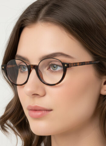 31312 Classic Retro Oval Eyeglasses Frame for Women