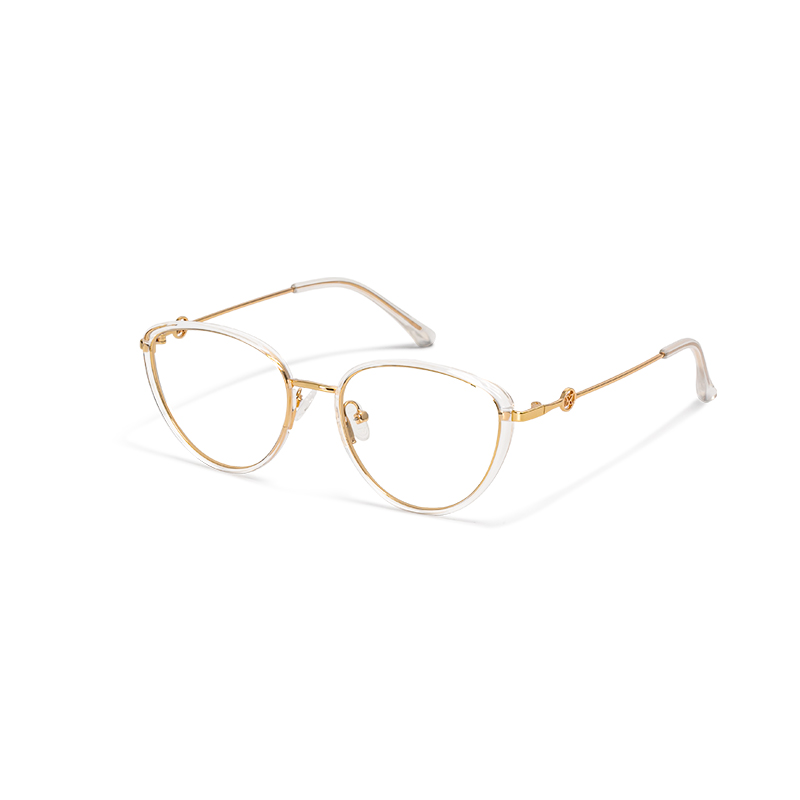 23112 Elegant Women's Cat-Eye Eyeglasses - Stylish Metal Temples - Image 6
