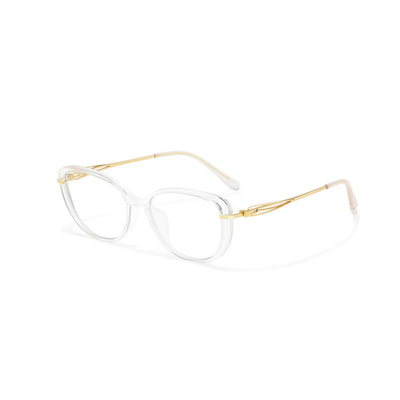 23130 Lightweight TR90 & Metal Cat-Eye Glasses - Elegant Hybrid - Image 6