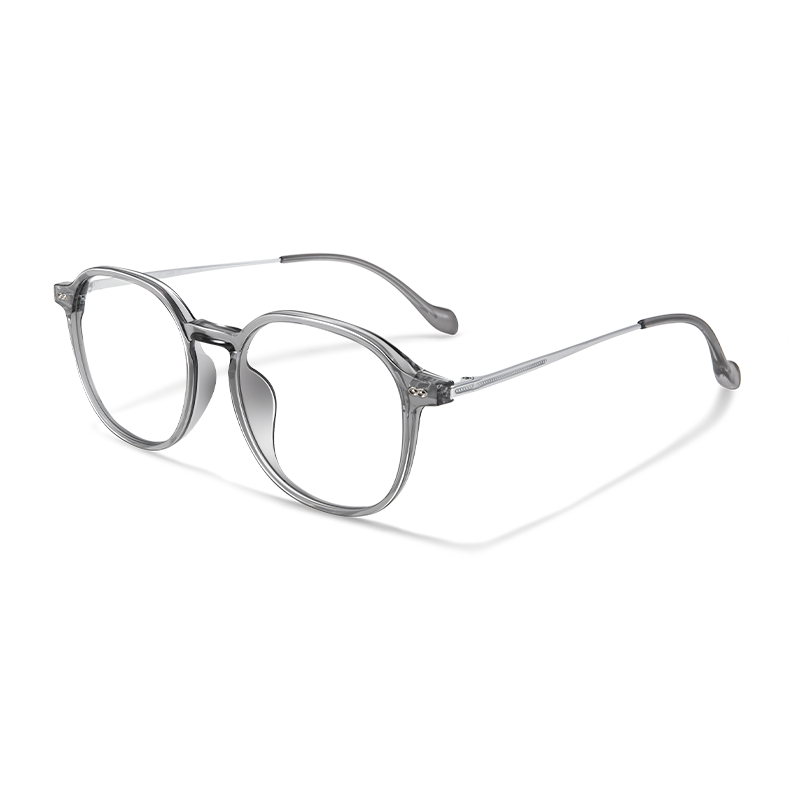 8191 Modern Round Eyeglasses | Lightweight Titanium& TR90 Hybrid Frames - Image 8