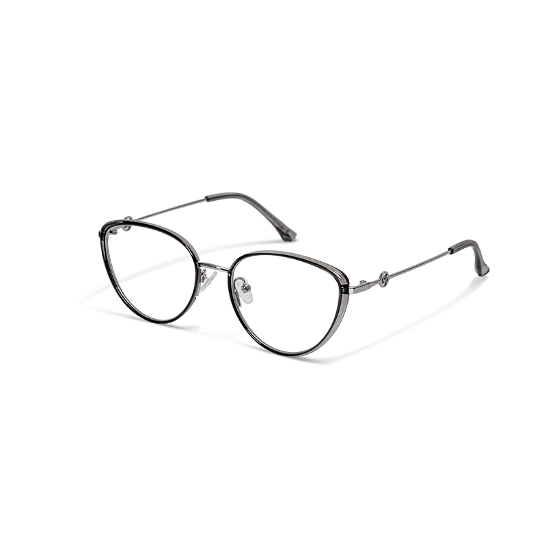 23112 Elegant Women's Cat-Eye Eyeglasses - Stylish Metal Temples - Image 7