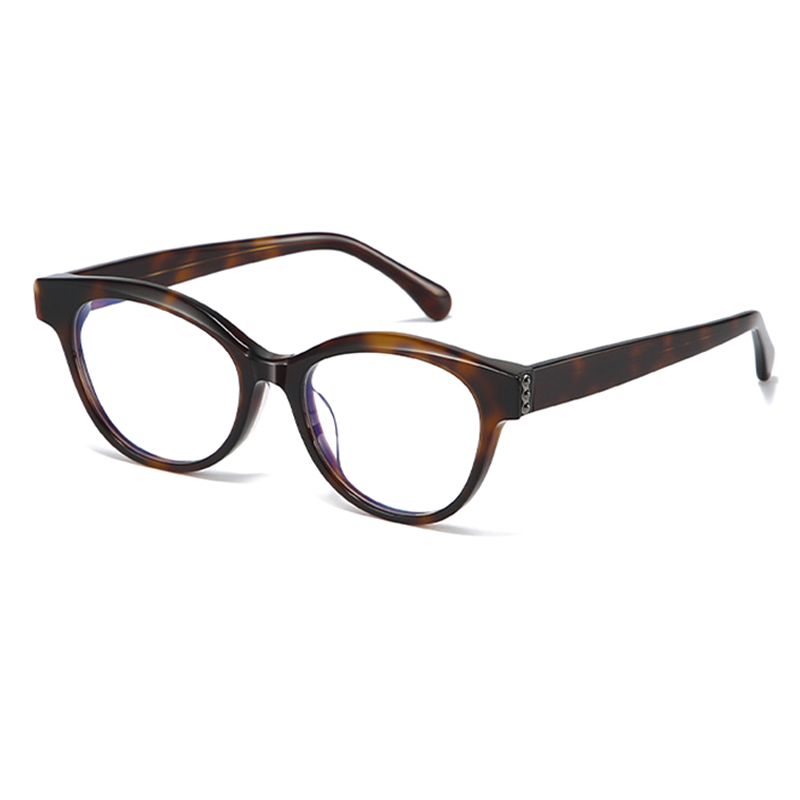 2038 Vintage Black Cat-Eye Acetate Optical Frames - Retro PrescriptionGlasses - Image 3